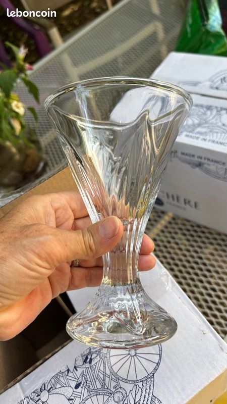 Lot de 12 coupes a glaces de la verrerie La Rochère (image 1)