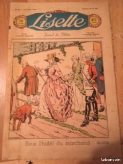 Revue vintage: Numéro 22 du journal " lisette " , 1938 (image 1)