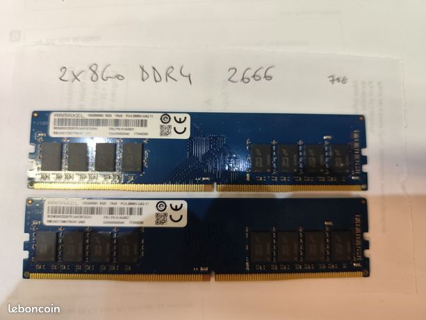 Mémoire RAM DDR4 Pour PC - 288 Broches, 4/8/16 Go, Fréquences 2133 à 3200 MHz, Neuf