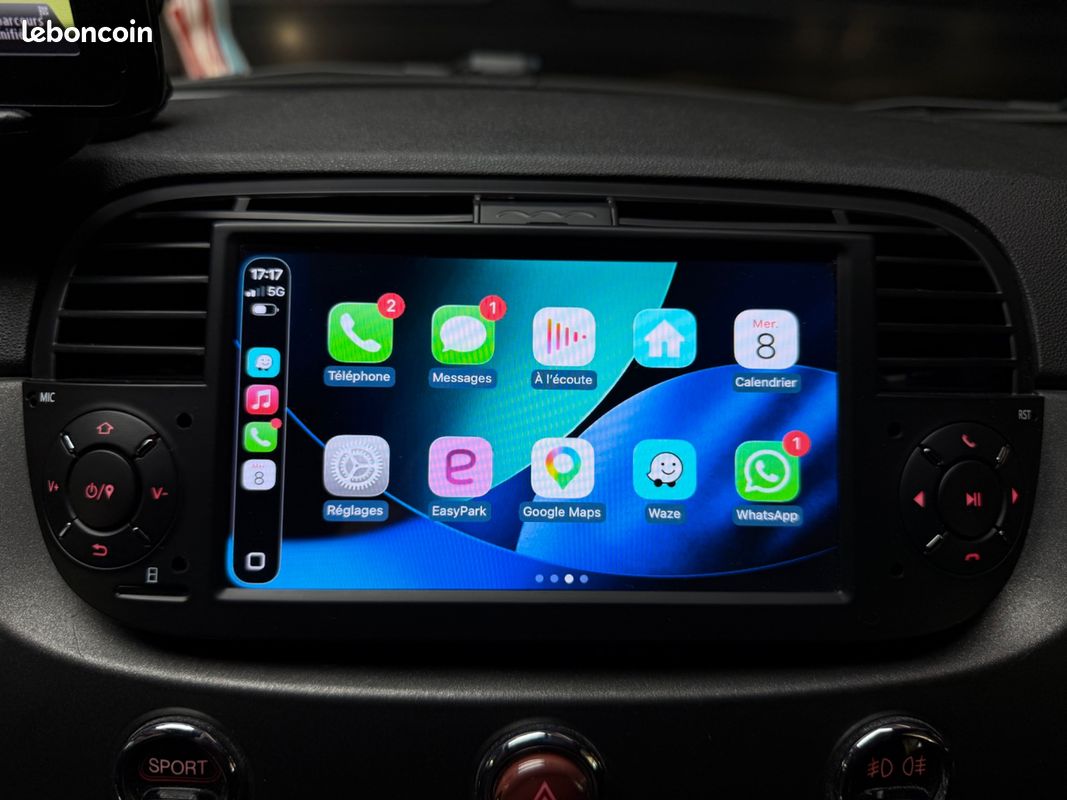 Abarth 500 595 1.4 t 160ch - carplay - radar de recul - échappement sport avec clapet - tomtom abart (image 8)
