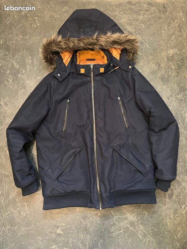 Veste Jules Parka Homme Parka Homme Jules XL Bleu Marine Capuche