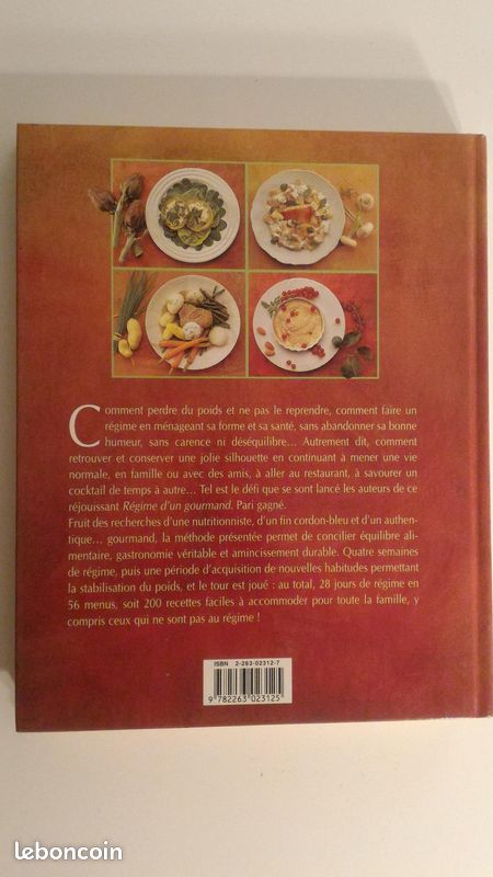 Livre de cuisine Le régime d'un gourmand (image 2)