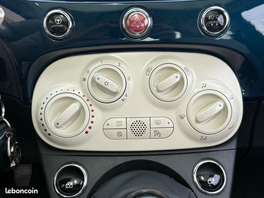 Fiat 500 1.2 70 lounge / distribution neuve / clim / toit panoramique / radars de recule / vitre electrique (image 16)