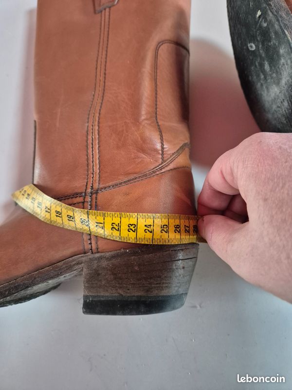 Bottes de cow-boy en cuir à bout pointu et crocodile pour hommes - France