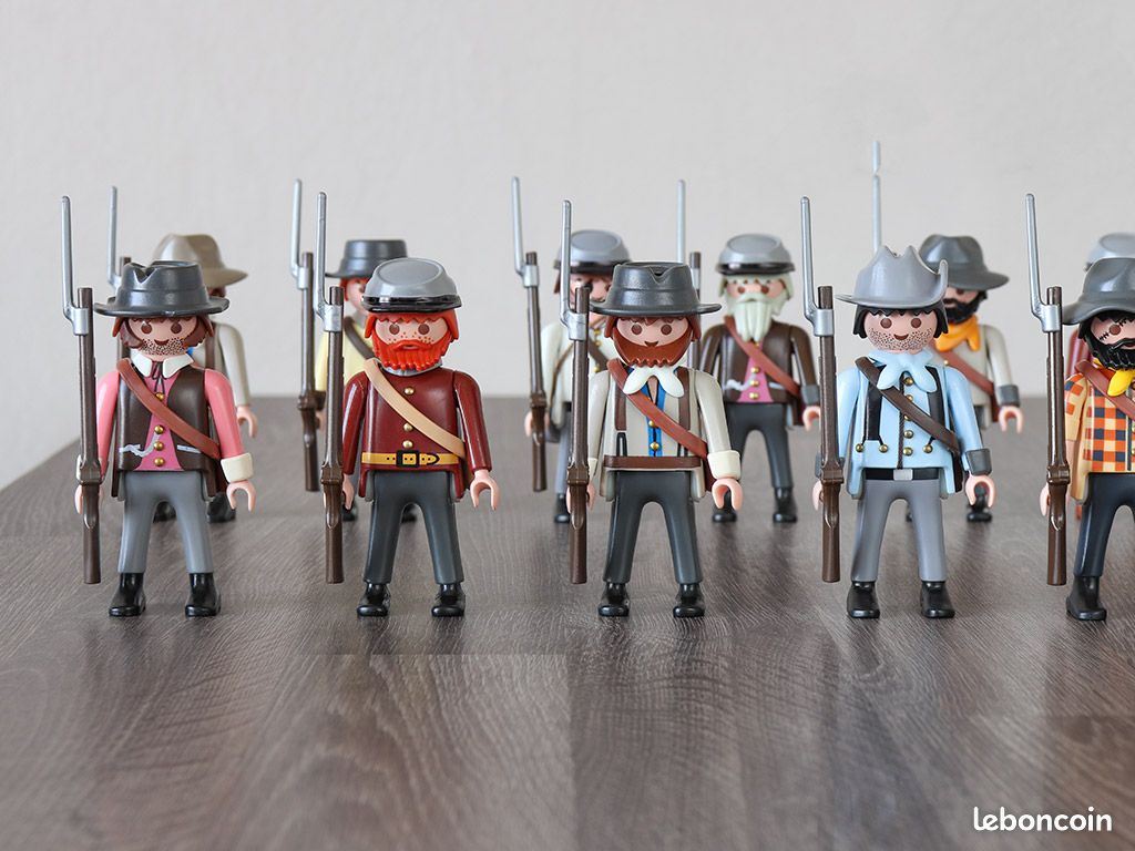 Figurine Playmobil Sudistes Académie Militaire - Vintage, Occasion, Pour Collection Ou Jeu