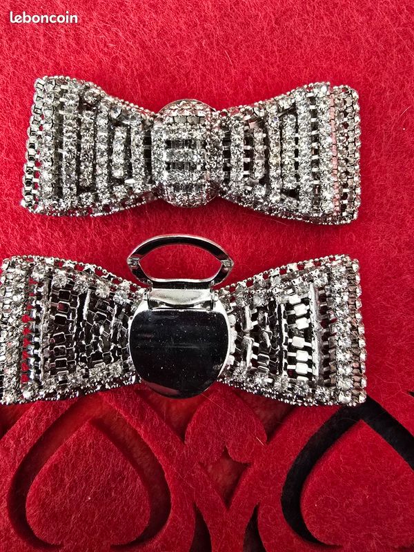Clips Strass Pour écouteurs Ouverts - Forme Nœud, Accessoire De Décoration élégant Pour Voyage Et Quotidien