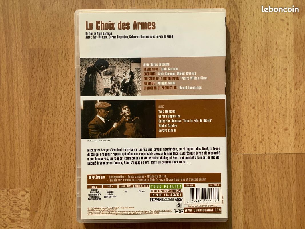 DVD le Choix des Armes (A. Corneau ) (image 2)