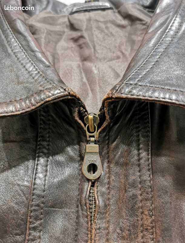 Jacket veste vintage en cuir année 90 (image 6)