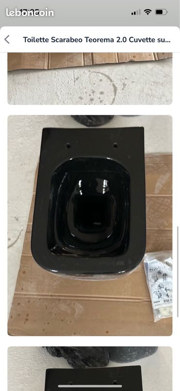 Cuvette toilette SCARABEO TEOREMA noir (image 1)