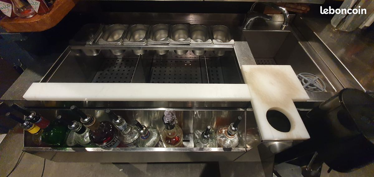 Bar a cocktail avec speed rack + robinet et rince verre (image 1)