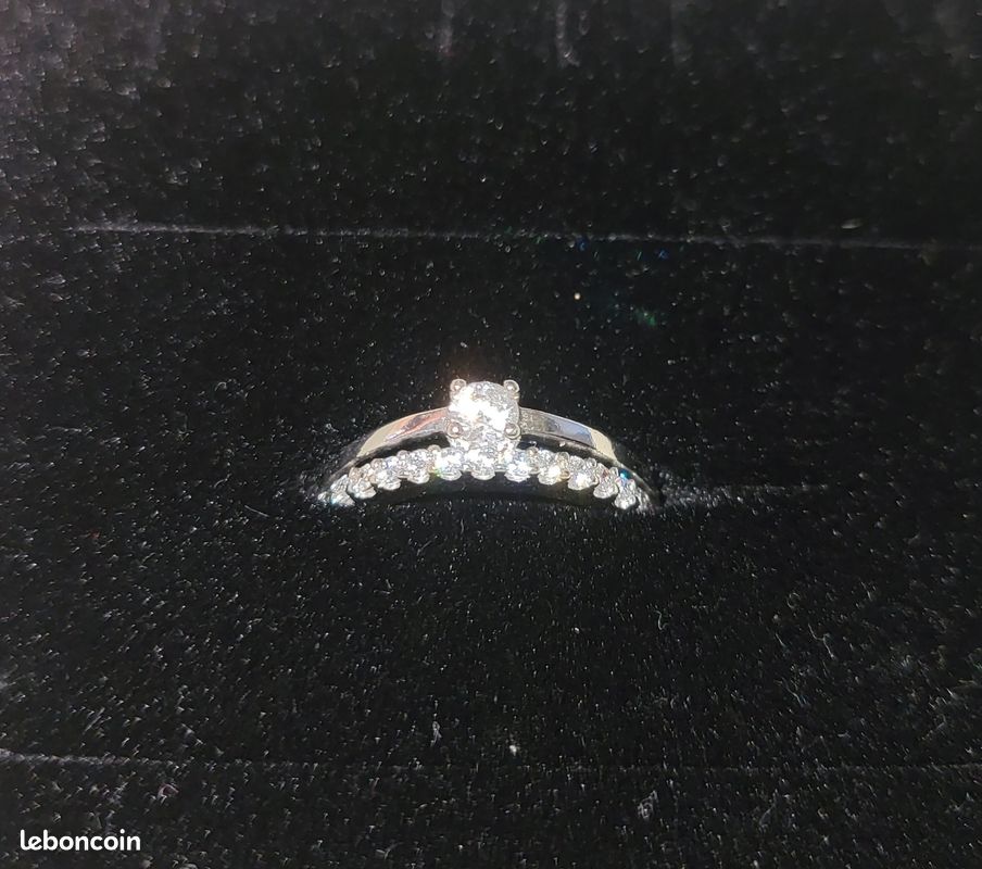 Bague En Argent Sterling Taille 50 - Occasion Poinçonnée - Bijou Vintage
