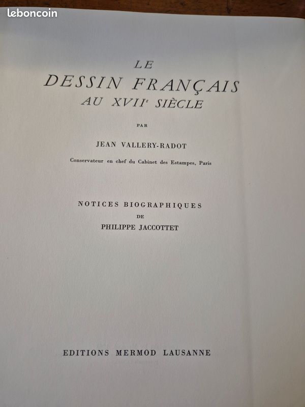 Le dessin Français au XVII è siècle - Jean Vallery -Radot (image 3)