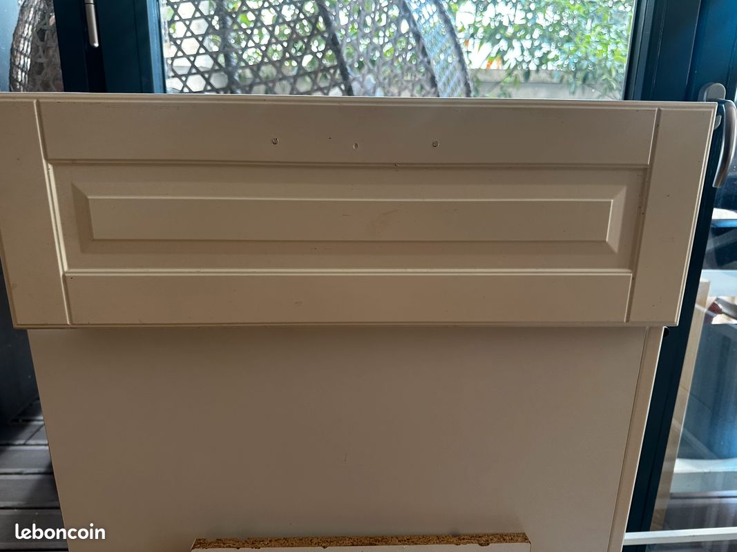 Deux tiroirs cuisine largeur 60cm IKEA Façade Bodbyn blanc (image 1)