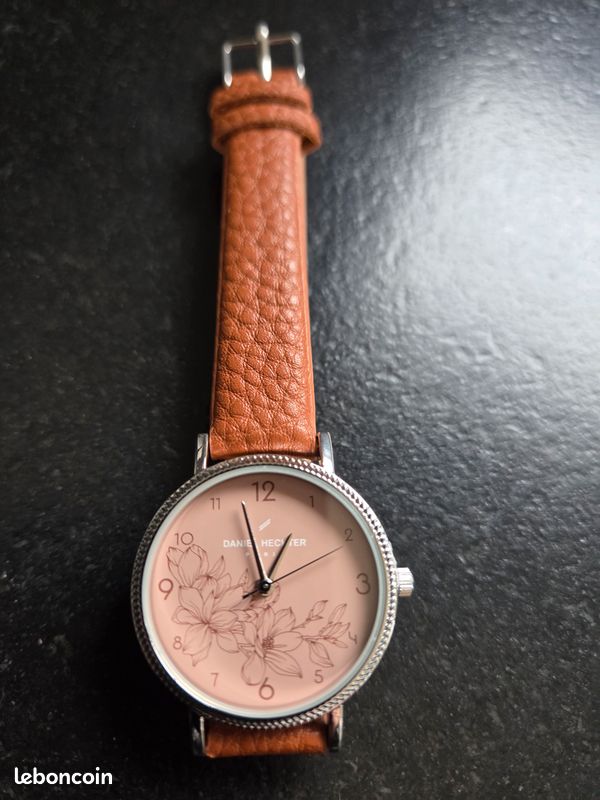 Montre Daniel Hechter Fantaisie Femme - Occasion, Boîtier Acier, Chiffres Romains