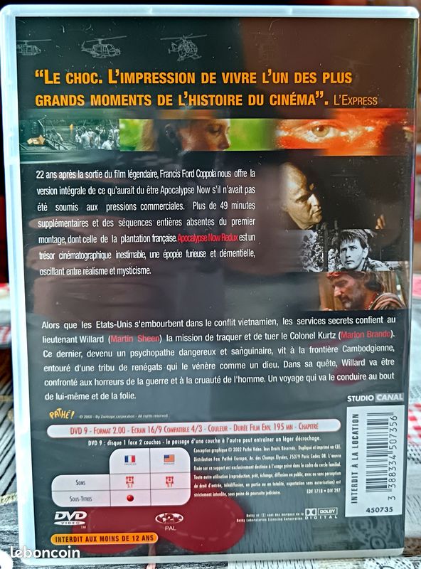 DVD Apocalypse now redux (image 2)