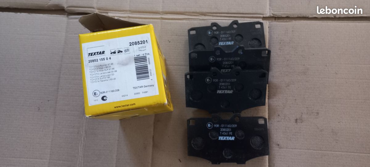 Plaquettes de frein TEXTAR 2085201 Toyota (image 1)