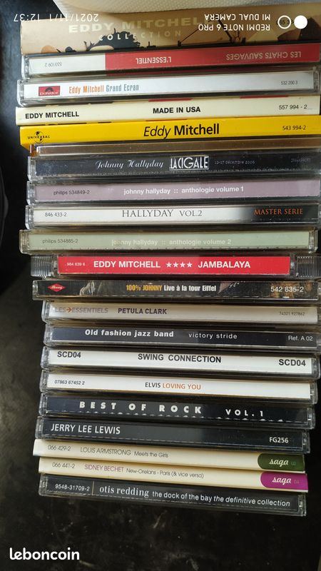 CD , Johnny hallyday , eddy mitchell , elvis ... (image 1)