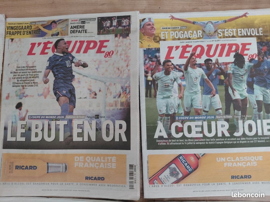 Coupe du monde 2026 journaux l'équipe france et argentine (image 3)