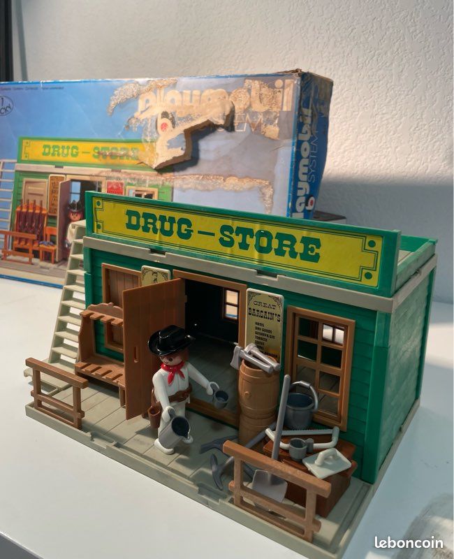 Plancher Vintage Playmobil Western - Pièce 3462/3421 Pour Maison Ou Drug Store