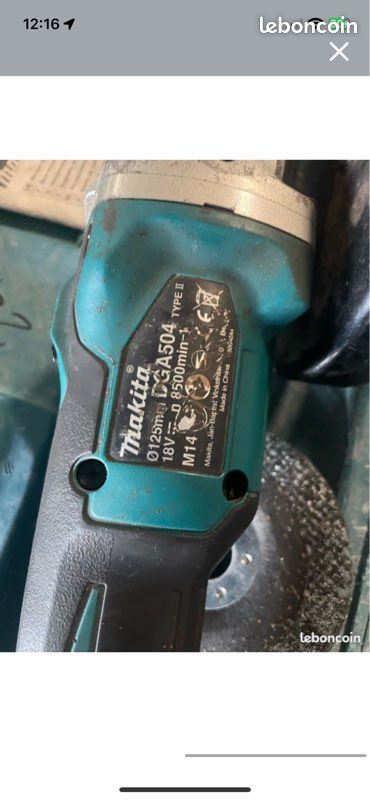 Meuleuse makita avec batterie (image 2)