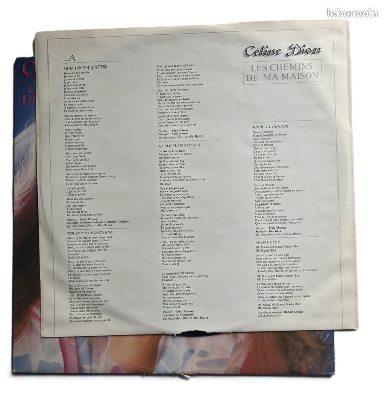 LES CHEMINS DE MA MAISON Insert paroles Comme Neuf CD Musique