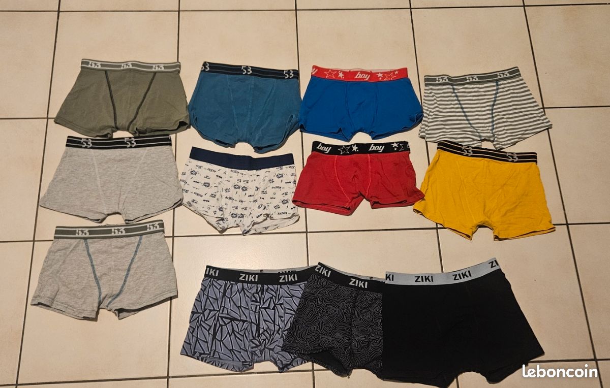 Lot 12 boxers 10/12 ans (image 1)