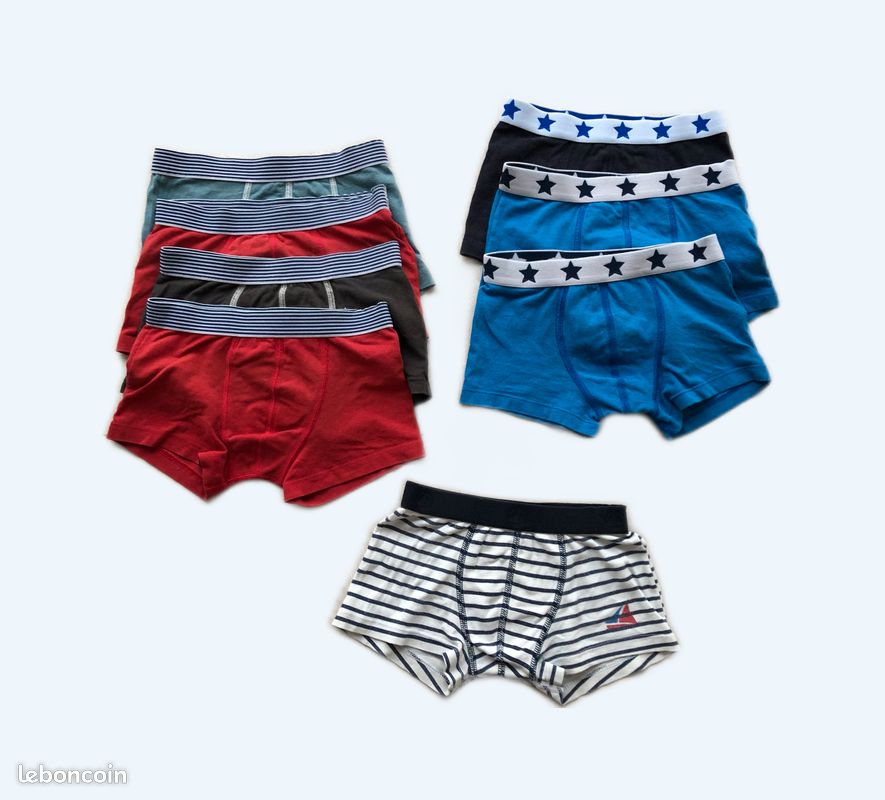 Petit Bateau Caleçon - 5 Boxers A074X00 (Blanc) - Vêtements chez