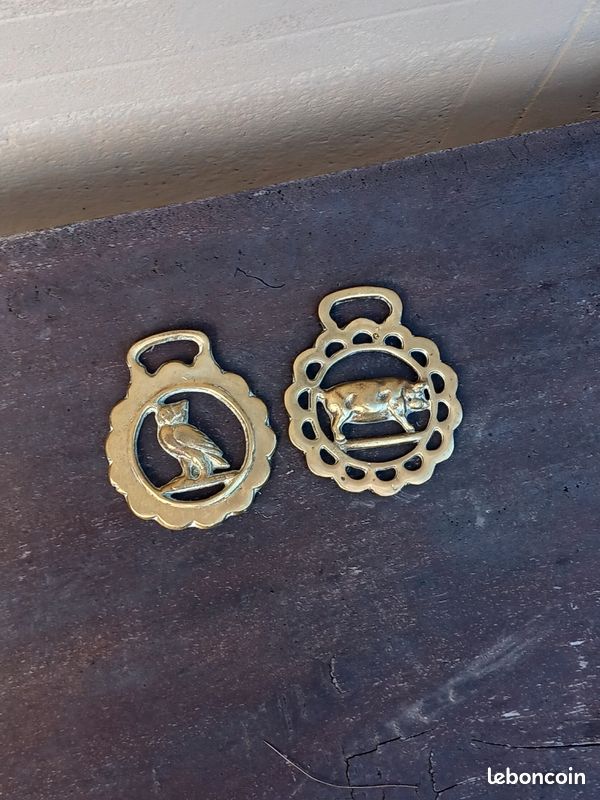 Lot Quincaillerie Laiton Pour Harnais De Poney – Occasion, Pièces De Sellerie