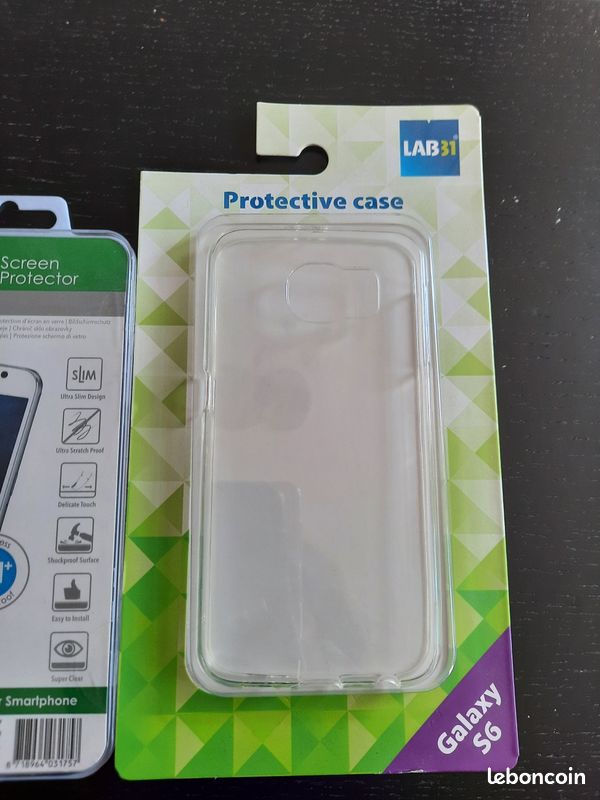Coque et protection écran en verre Samsung Galaxy S6 (image 3)