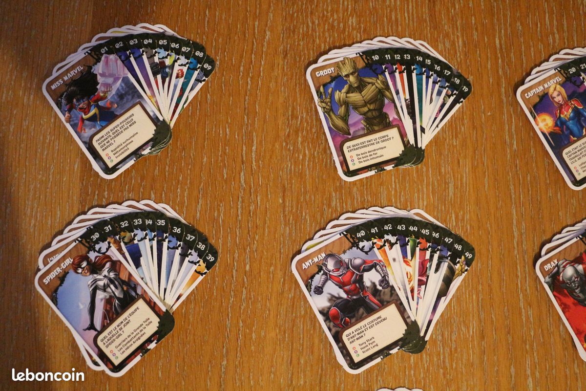 Cartes Explore l'univers Marvel avec Groot, Leclerc (2024) - 108 cartes, collection complète (image 2)