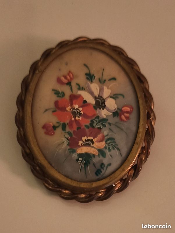 Rare Broche Ancienne Vintage Française - Métal - Bijou De Collection