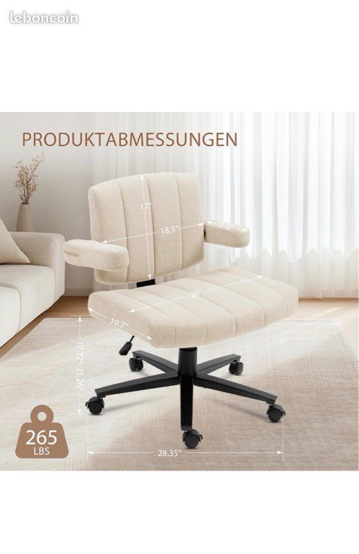 Chaise de bureau neuve – jamais utilisée, encore dans sa boîte (image 2)