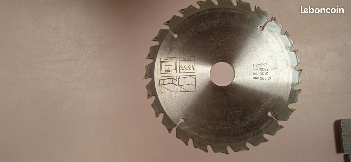 Scie circulaire AEG 1600W + rail 2m (image 4)
