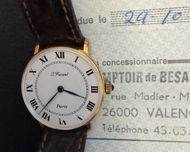 Montre Mécanique Vintage Fresaro Dorée - Années 70, Unisexe, Occasion