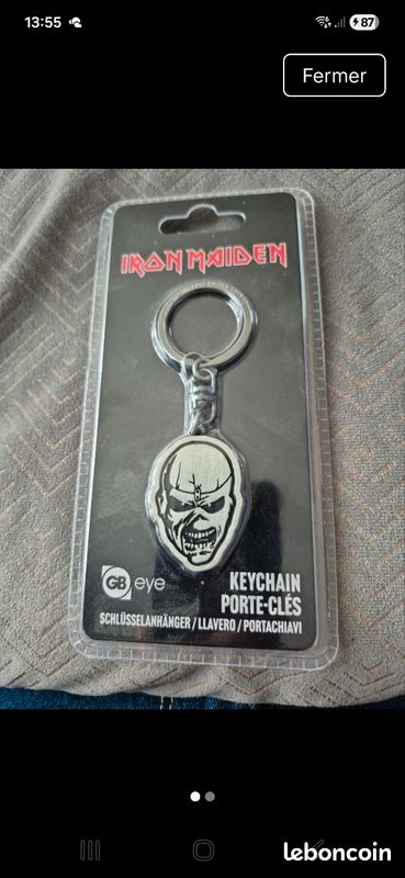 Iron Maiden - Porte-clés Eddie - Multicolore