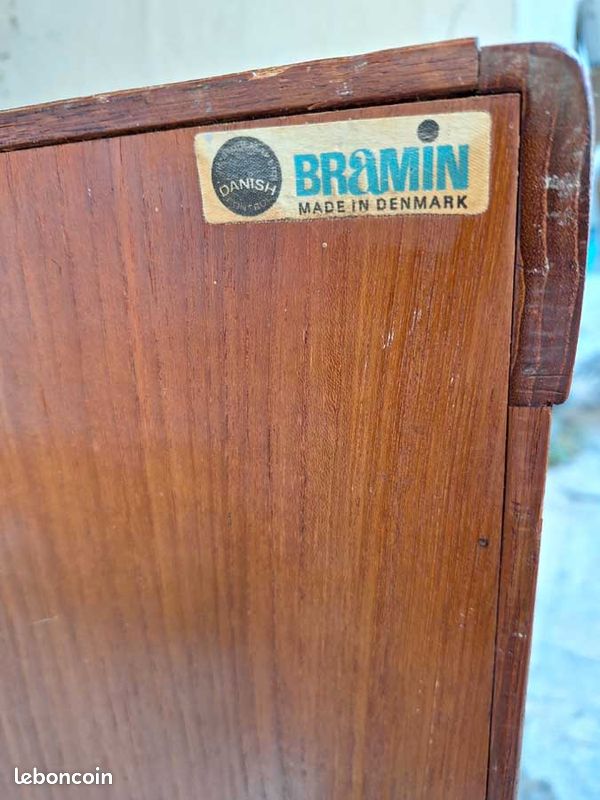 Buffet / Enfilade en teck Marque Bramin, Danemark, années 1960 (image 3)