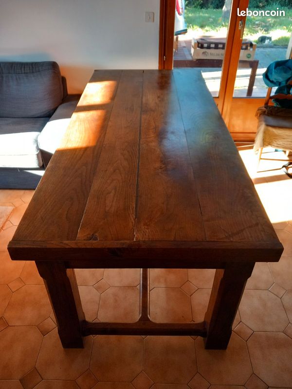 Table de ferme Chêne massif 200x90 (image 2)
