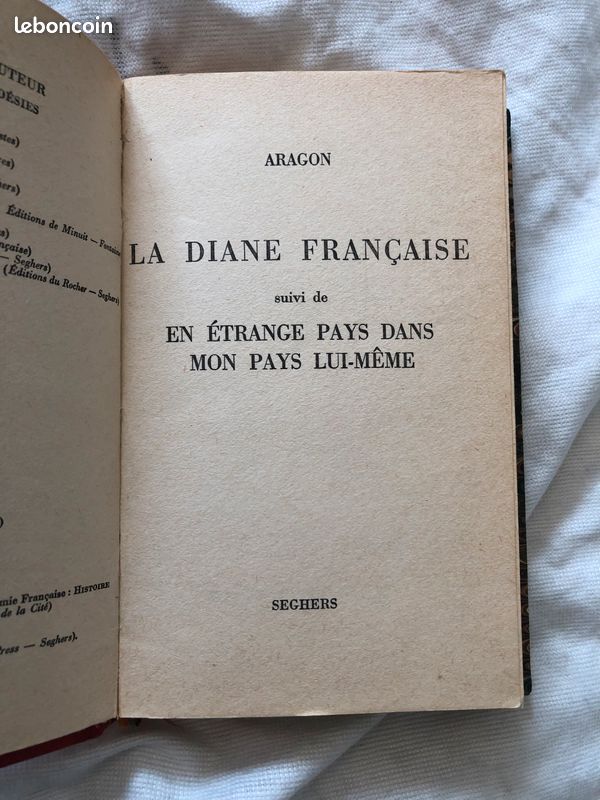 Louis Aragon. La Diane française. Dédicace (image 2)