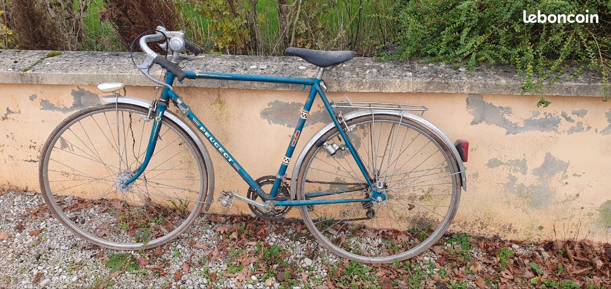Ancien Pied De Selle Vélo PEUGEOT – Années 1920-1930 – Pièce D’époque Chrome – Fer
