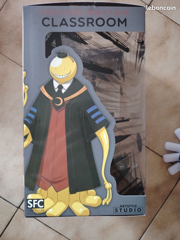 Abystyle Figurine Koro Sensei Assassination Classroom - rayée - Manga et Anime - Rue du Commerce