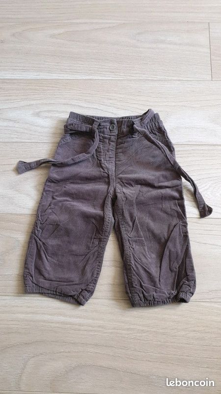 Pantalon velours 12 mois (image 1)