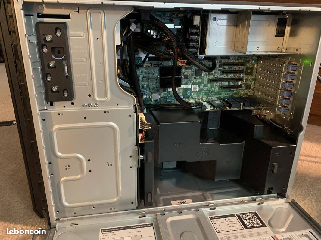 Dell poweredge t320 - serveur virtualistation socket 1356 ultra silencieux 6/12 coeurs compatible proxmox et esxi 6,5 ou 7 (image 1)