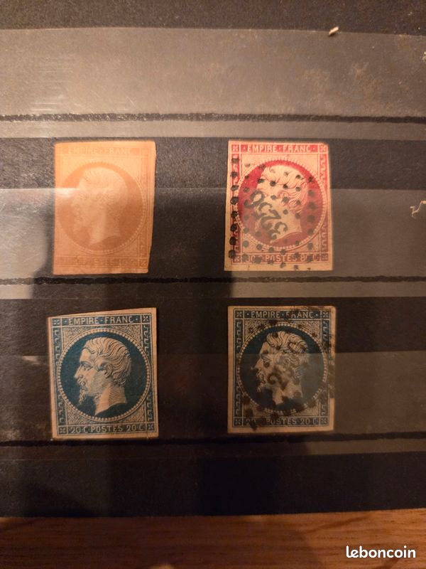 Timbre france Napoléon III 14 16 17 (image 1)