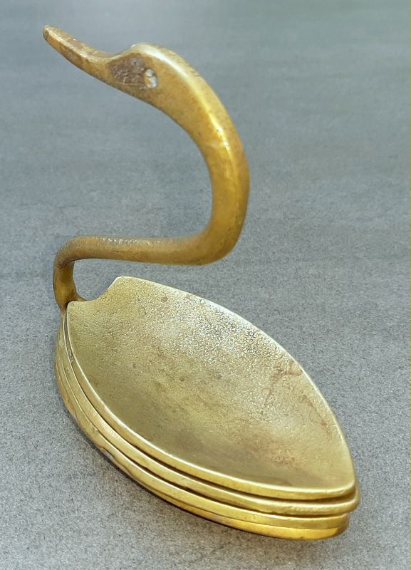 Belle coquille en laiton Forme Cendrier, vintage Bronze Shell Bowl