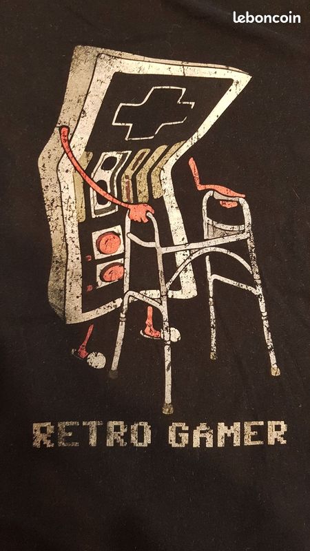 Chemise Rétro Gaming Années 90 - Motif Métal Torsadé, En Coton épais, Unisexe Enfant, Neuve Avec étiquettes