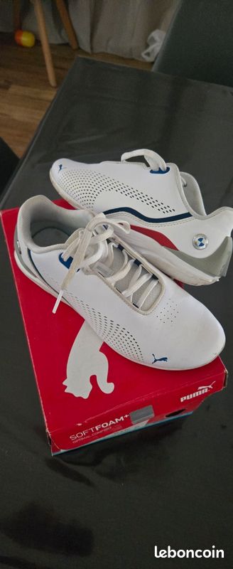 Puma drift cat BMW blanche Chaussures