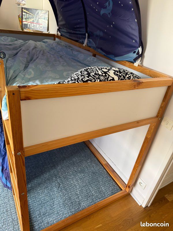 Lit Réversible IKEA KURA 90*200 avec matelas MALVIK (option) (image 6)