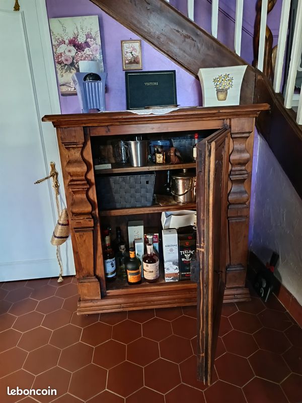 Meuble bar en bois massif (image 3)