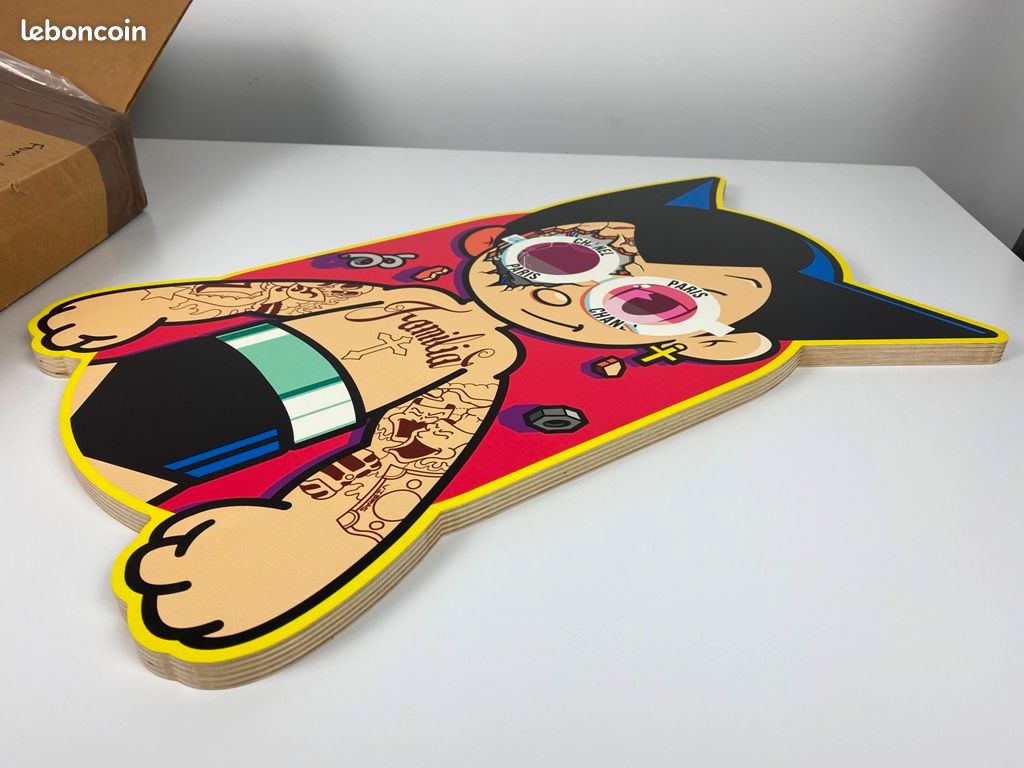 Matt Gondek MIGHTY VIBRAS Astro boy J Balvin print on wood limited 