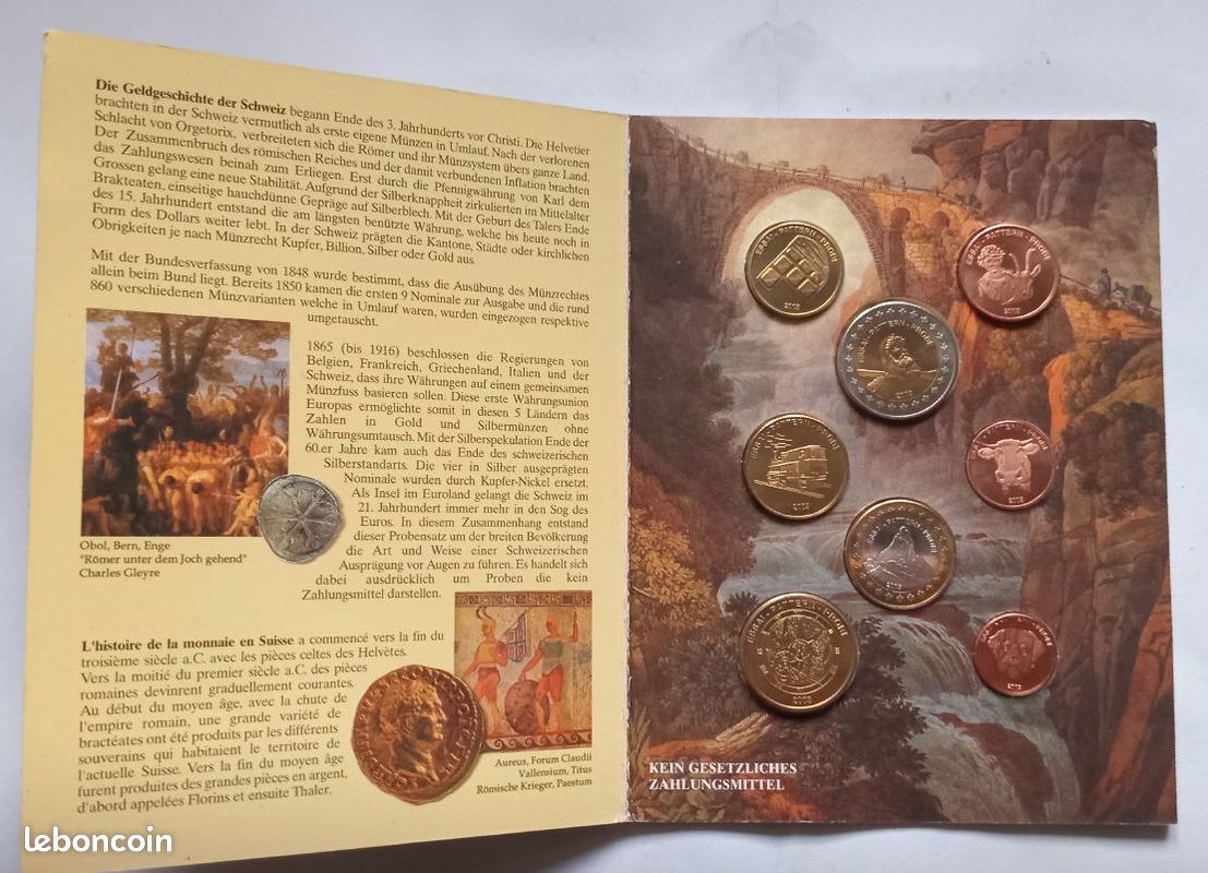 DANEMARK LOT ESSAI Euro 2002. Serie Complète De 1 Centime A 2 Euros EUR 12,00 - FR